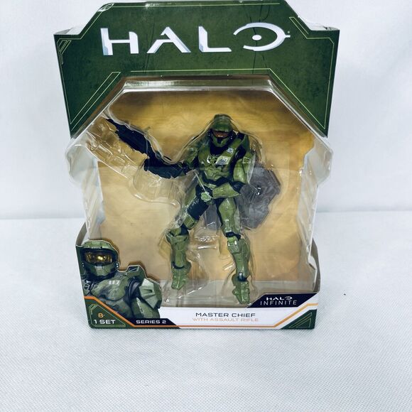 HALO Infinite Series 2 Master Chief with Assault Rifle 4.5 inch Action Figure - Picture 4 of 7